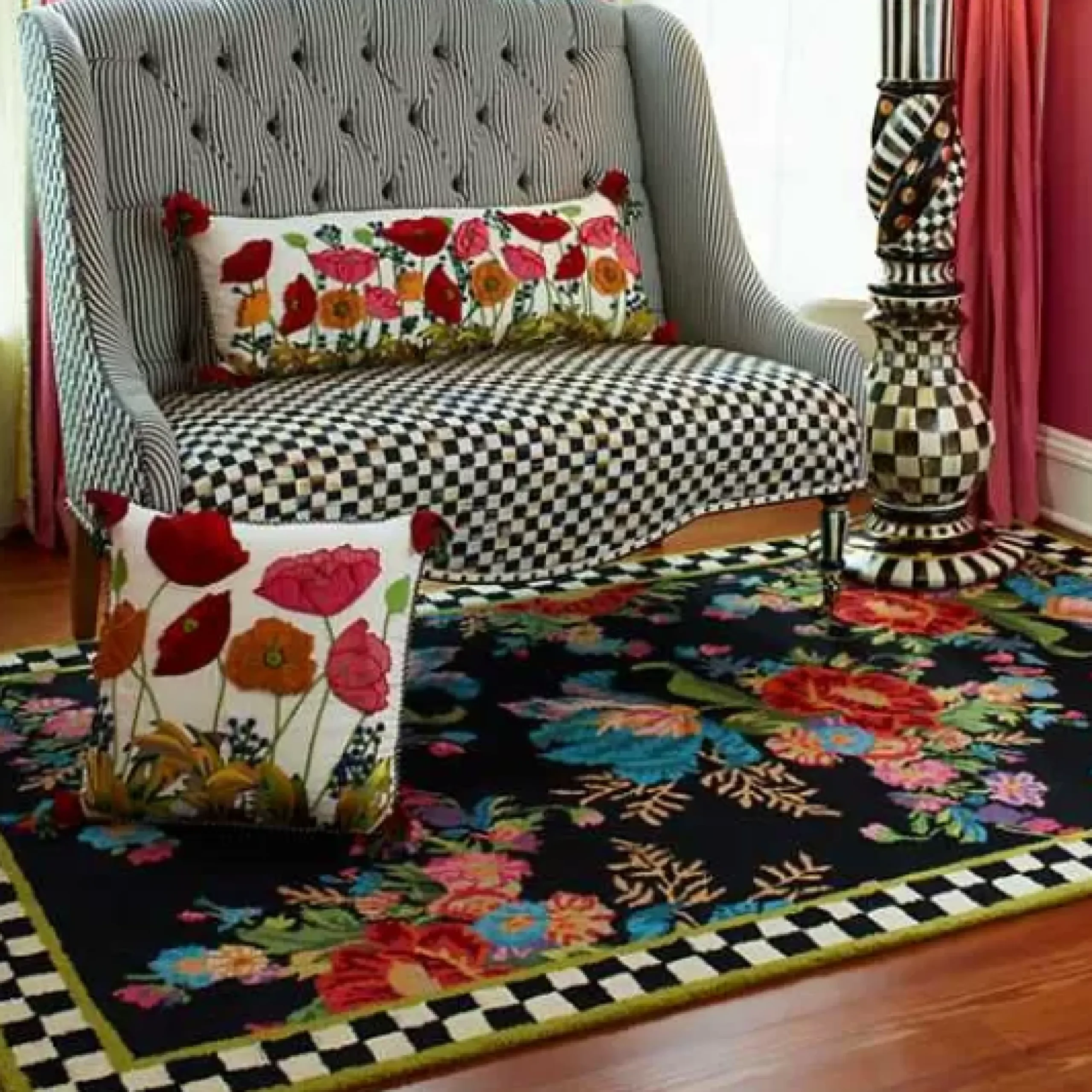 MacKenzie-Childs Flower Market 5' x 8' Rug< Rugs