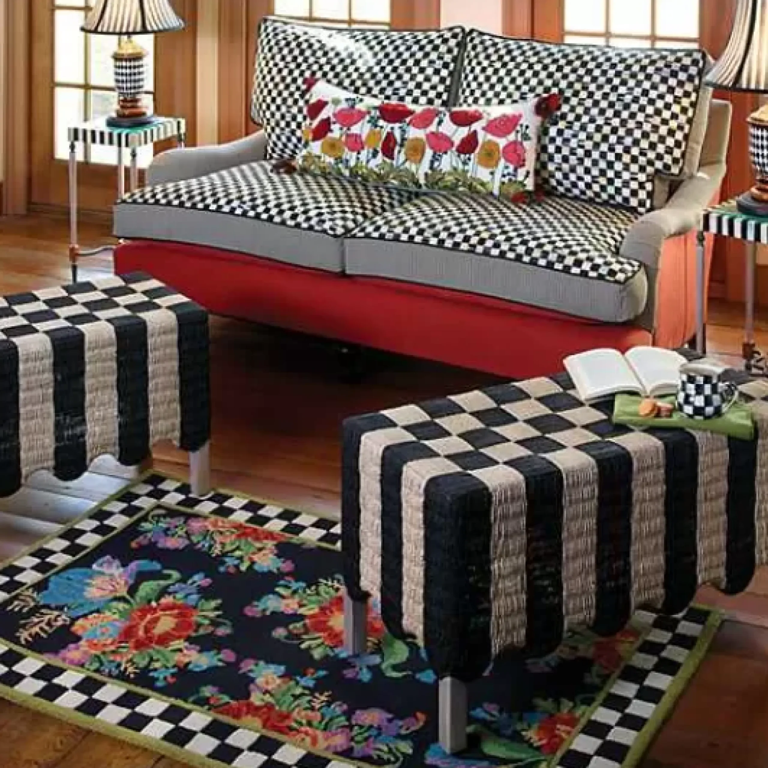 MacKenzie-Childs Flower Market 5' x 8' Rug< Rugs