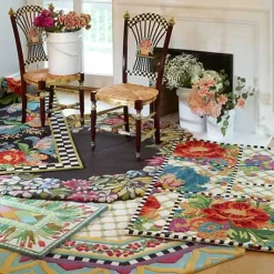 MacKenzie-Childs Flower Market 2'6 x 8' Runner< Rugs