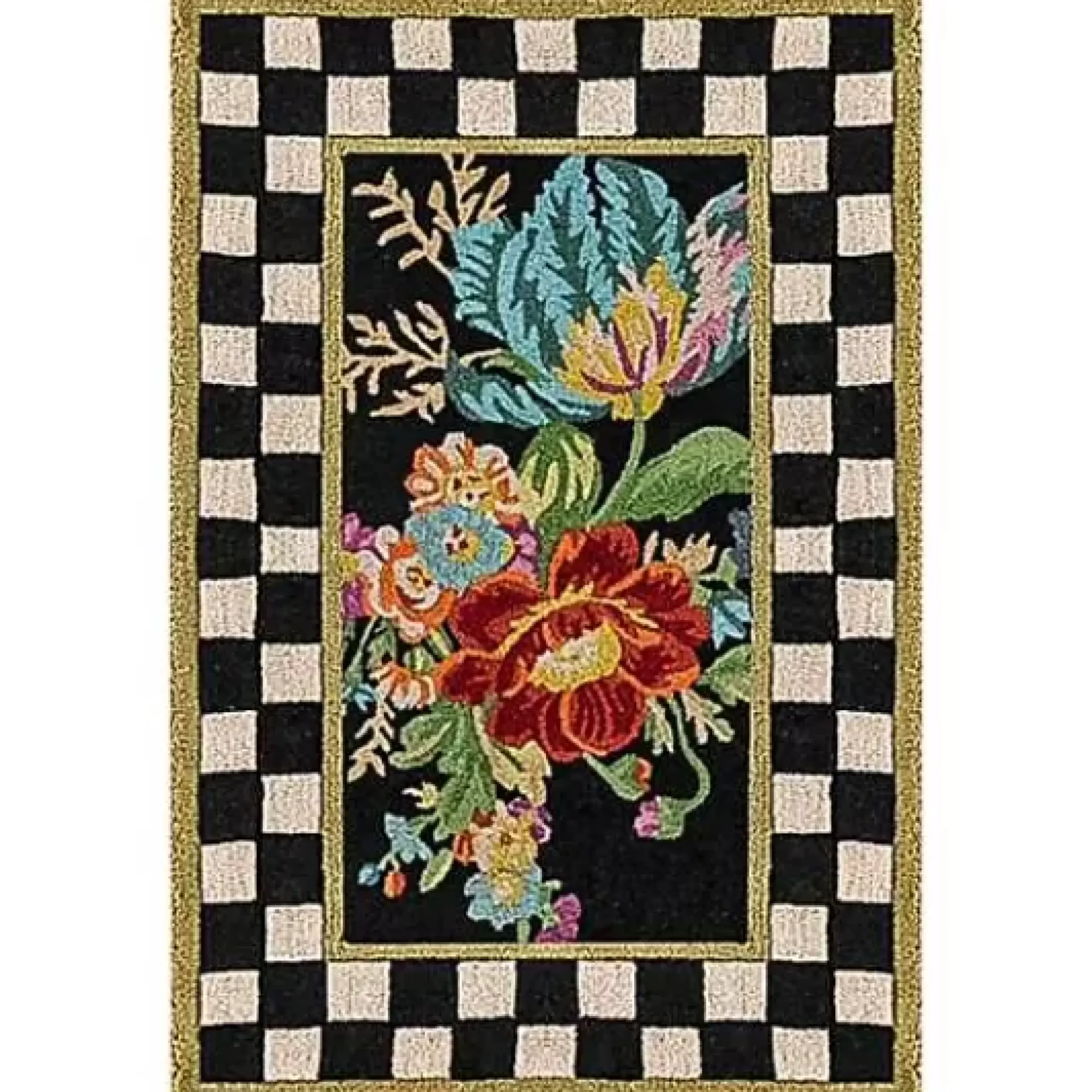 MacKenzie-Childs Flower Market 2' x 3' Washable Rug< Rugs