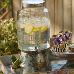 MacKenzie-Childs Flower Market Galvanized Beverage Dispenser< Spring|Drinkware