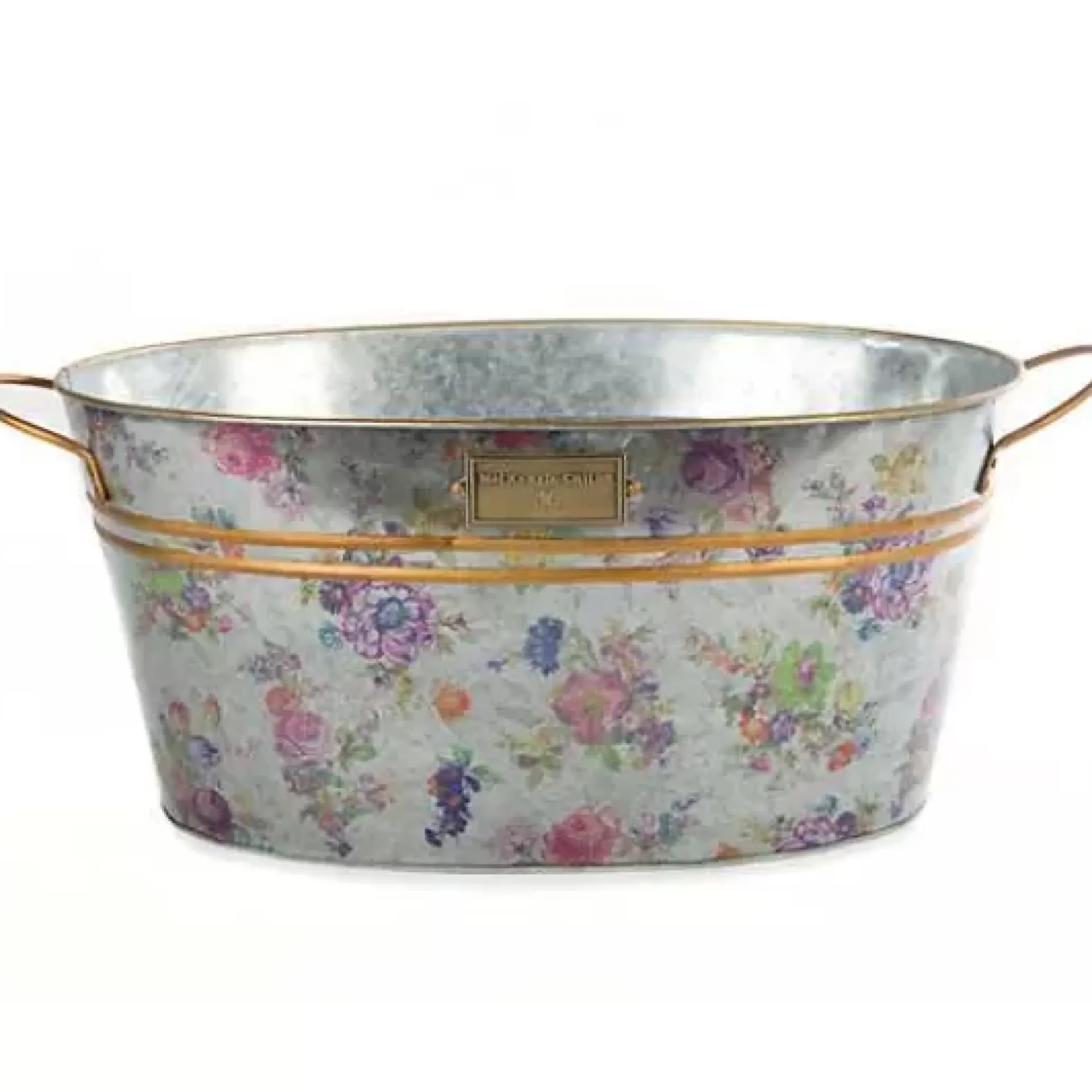 MacKenzie-Childs Flower Market Galvanized Beverage Bucket< Outdoor|Bar Entertaining