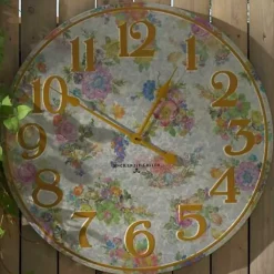 MacKenzie-Childs Flower Market Outdoor Wall Clock< Spring|Outdoor