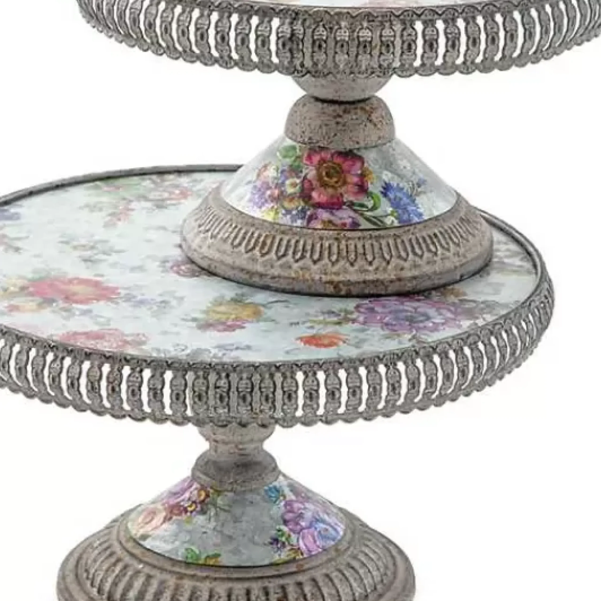 MacKenzie-Childs Flower Market Plant Stands, Set of 2< Spring|Greenery & Florals