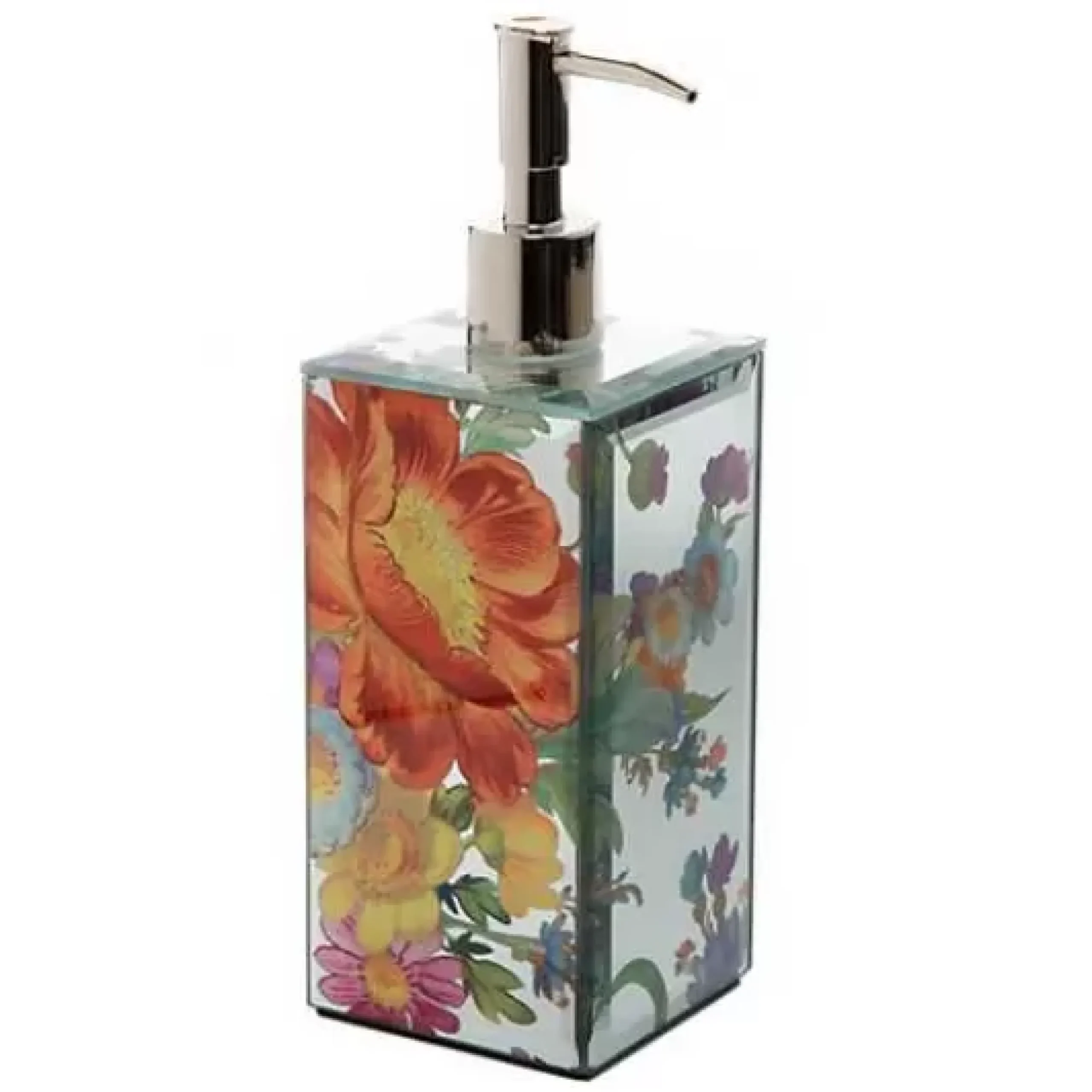 MacKenzie-Childs Flower Market Reflections Soap Pump< Bath & Bath Accessories