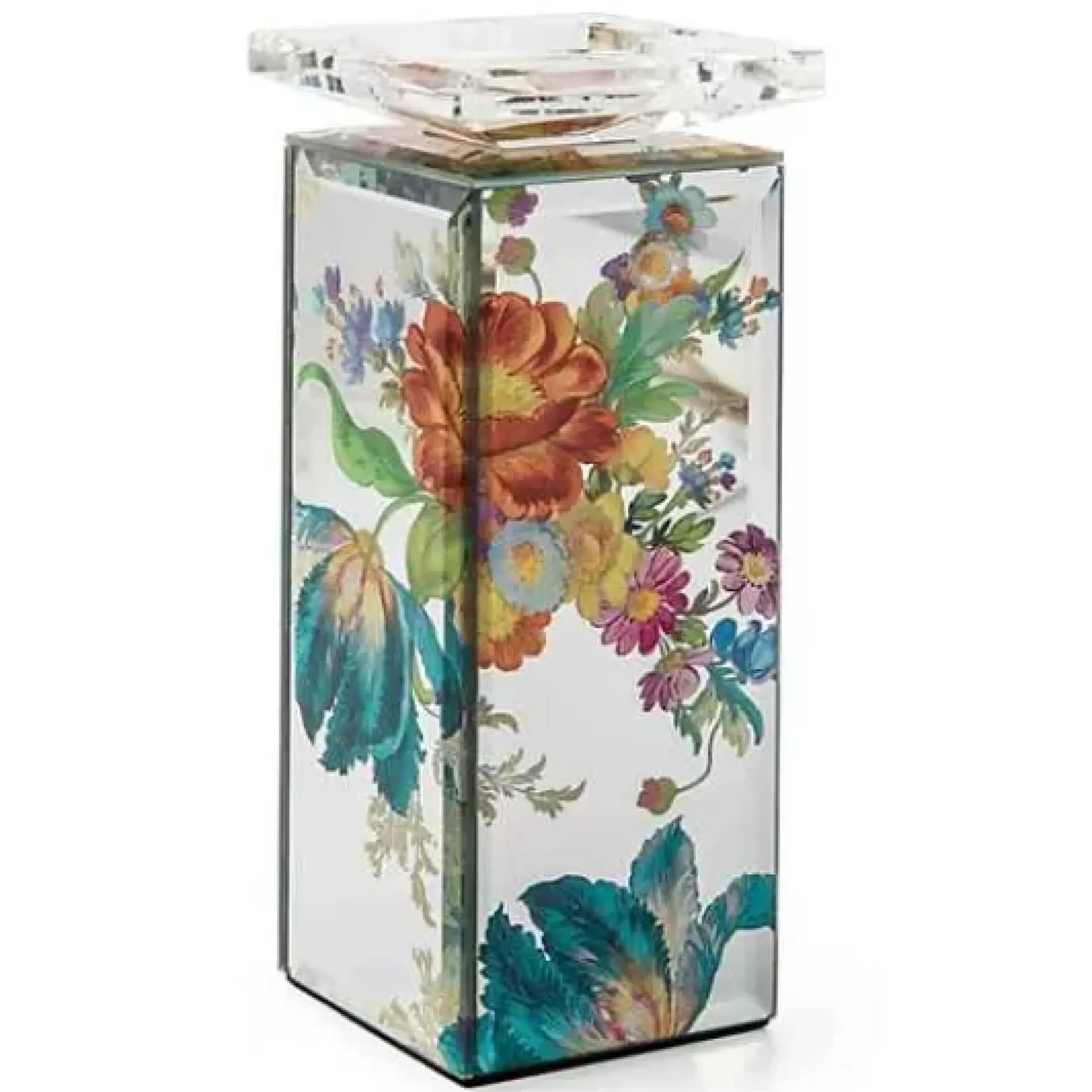 MacKenzie-Childs Flower Market Reflections Tall Candle Holder< Candles & Fragrances