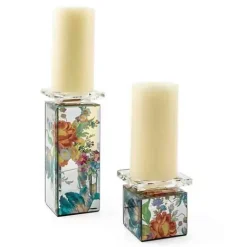 MacKenzie-Childs Flower Market Reflections Tall Candle Holder< Candles & Fragrances