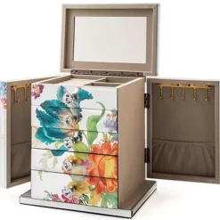 MacKenzie-Childs Flower Market Reflections Jewelry Armoire< Room Accents