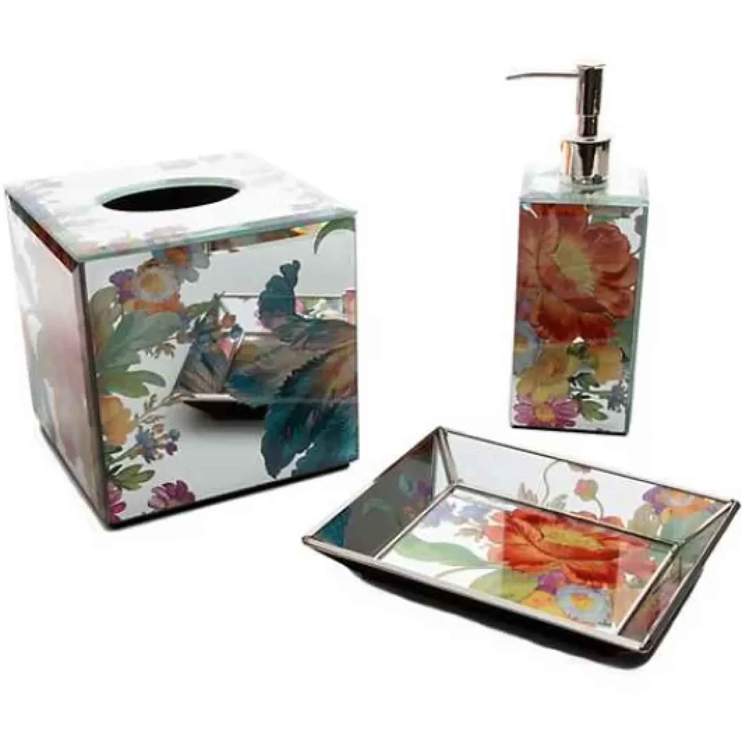MacKenzie-Childs Flower Market Reflections Small Tray< Bath & Bath Accessories
