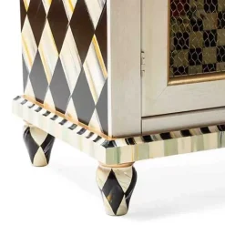 MacKenzie-Childs Flower Market Small Cabinet< Living Room