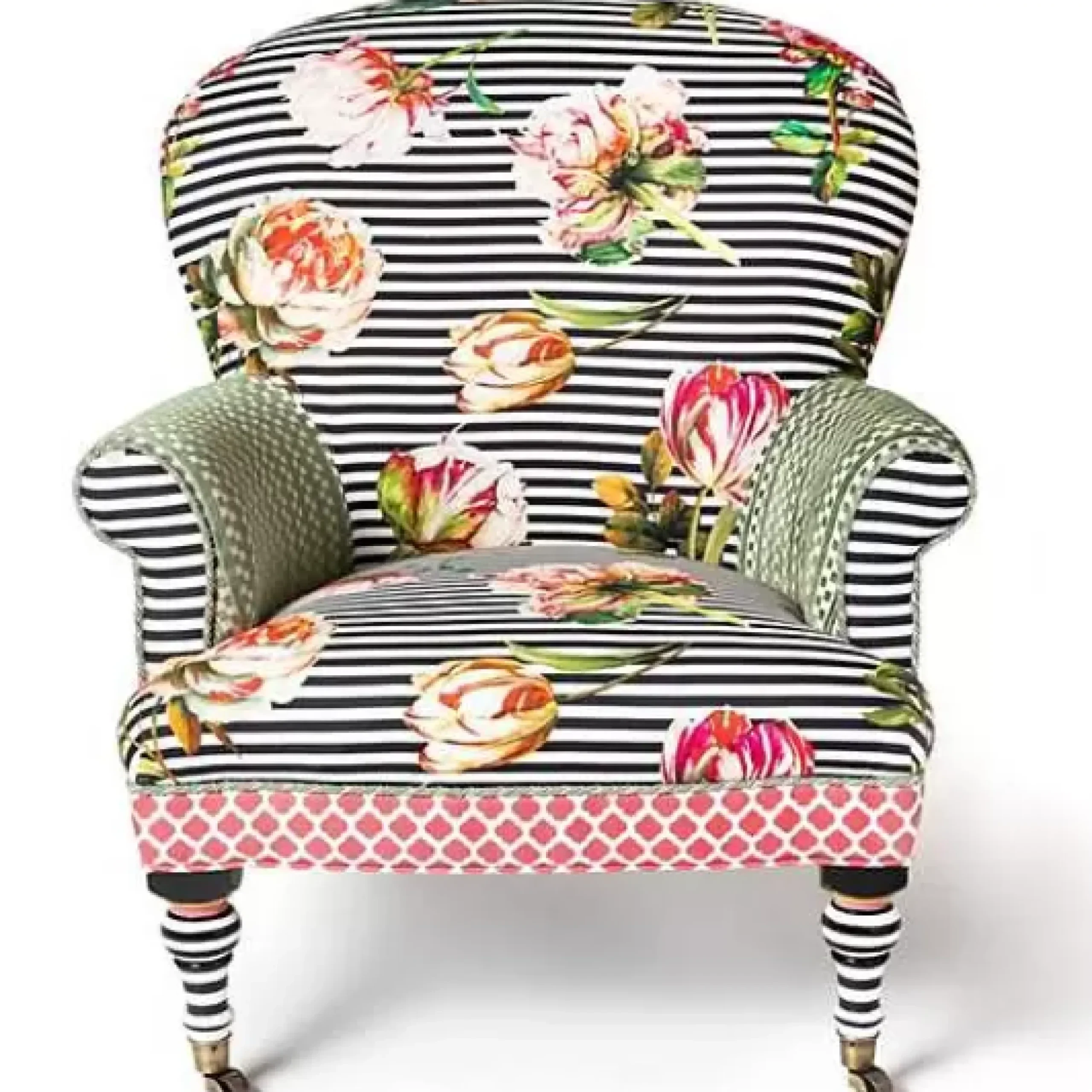 MacKenzie-Childs Flower Show Accent Chair< Living Room