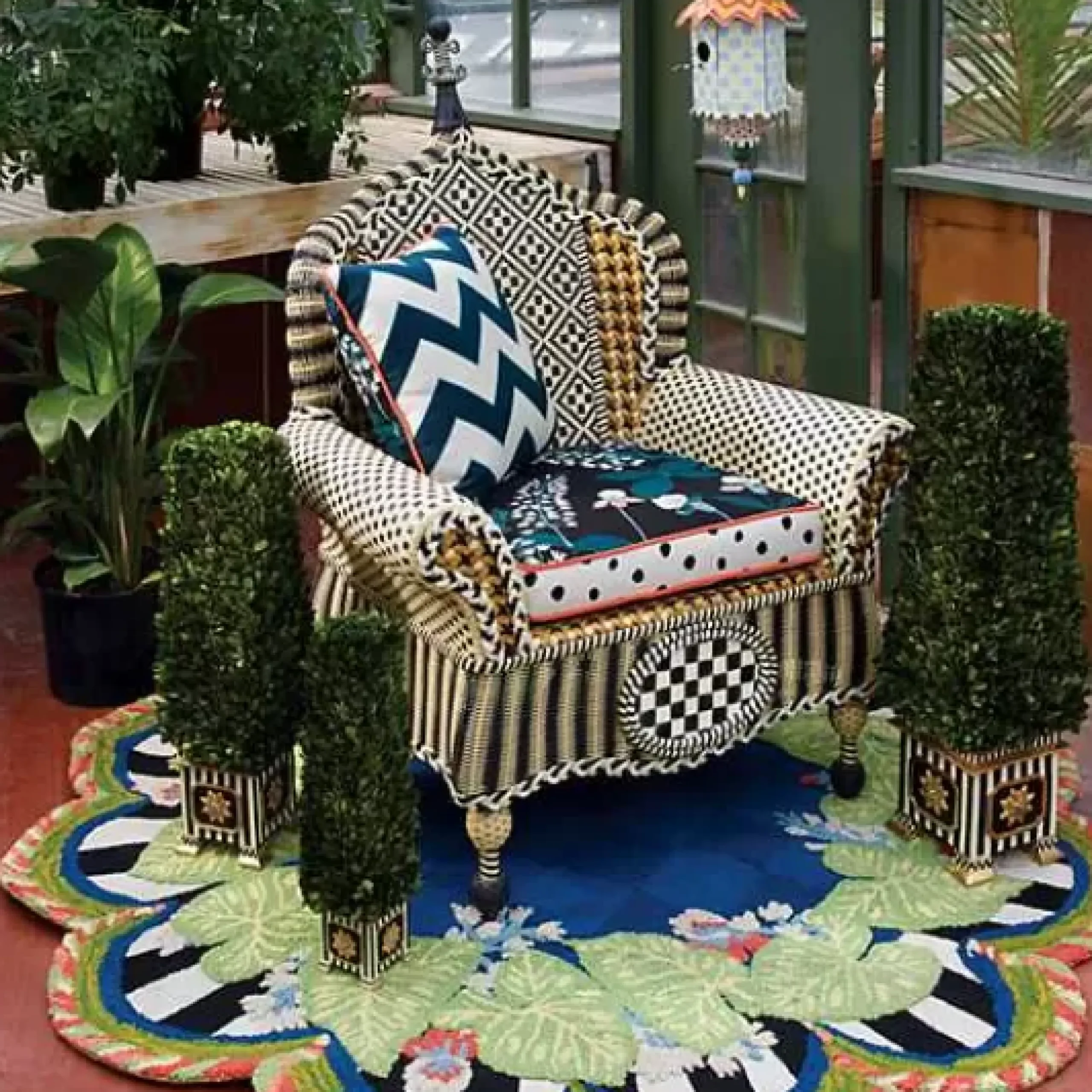 MacKenzie-Childs Flyer's Folly Birdhouse< Spring|Outdoor