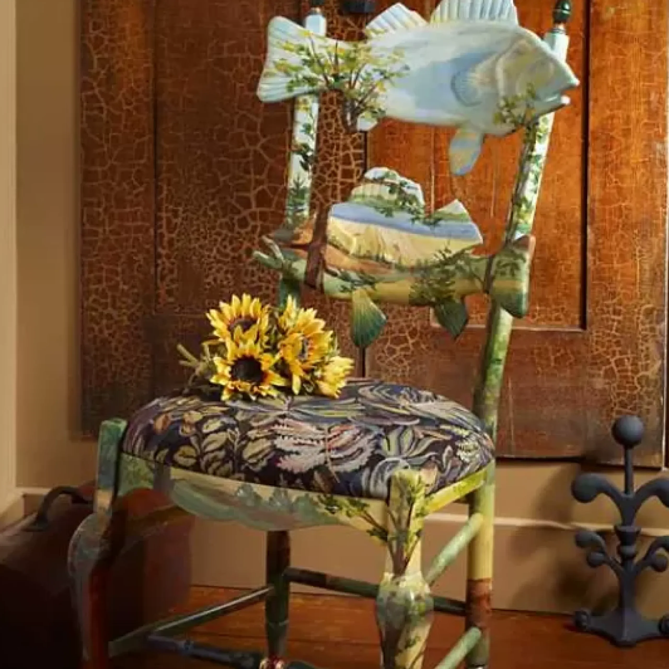 MacKenzie-Childs Forest Fish Chair< Dining Room & Kitchen