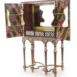 MacKenzie-Childs Foxtrot Bar Cabinet< Storage Furniture|Dining Room & Kitchen