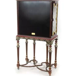 MacKenzie-Childs Foxtrot Bar Cabinet< Storage Furniture|Dining Room & Kitchen