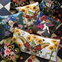 MacKenzie-Childs Frida Cowlo Throw Pillow< Pillows, Throws, & Cushions