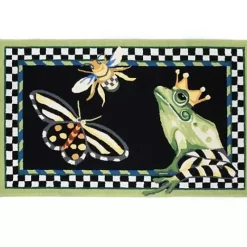 MacKenzie-Childs Frog and Bee 3' x 5' Rug< Rugs
