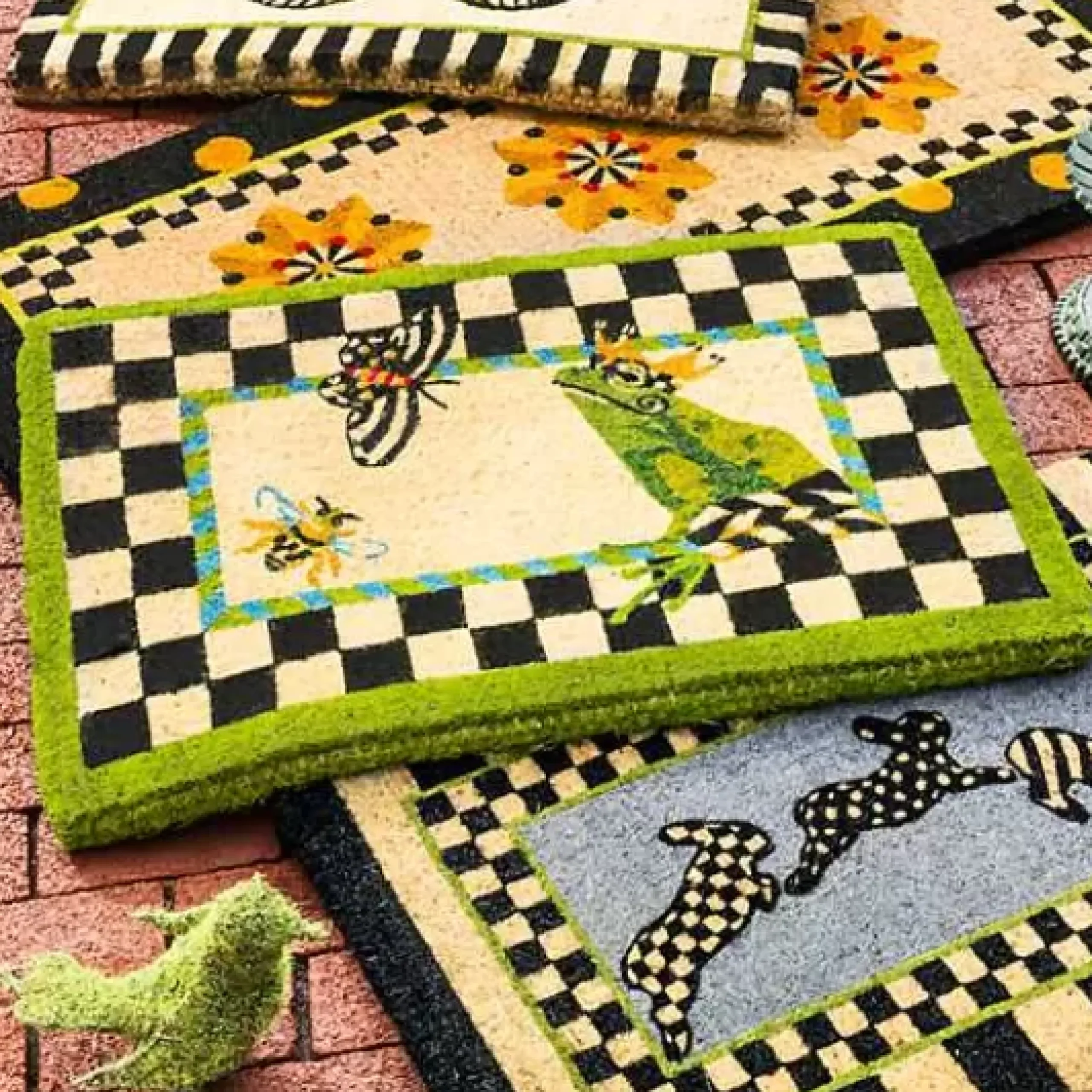 MacKenzie-Childs Frog Entrance Mat< Outdoor|Rugs