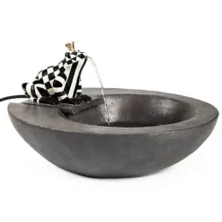 MacKenzie-Childs Frog Tranquility Fountain< Spring|Outdoor