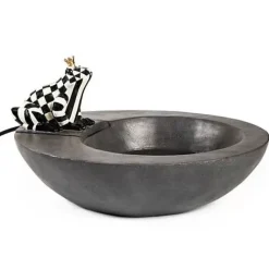 MacKenzie-Childs Frog Tranquility Fountain< Spring|Outdoor