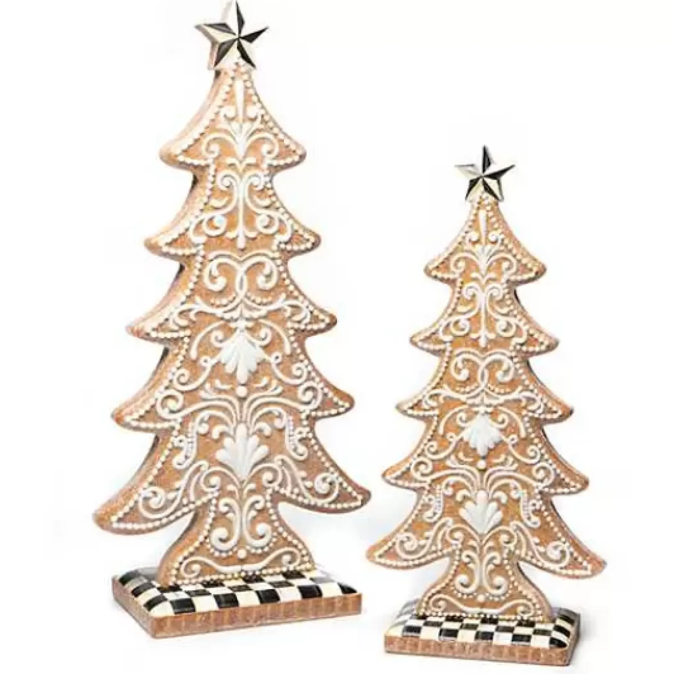 MacKenzie-Childs Gingerbread Cookie Small Tree< Holiday|Room Accents