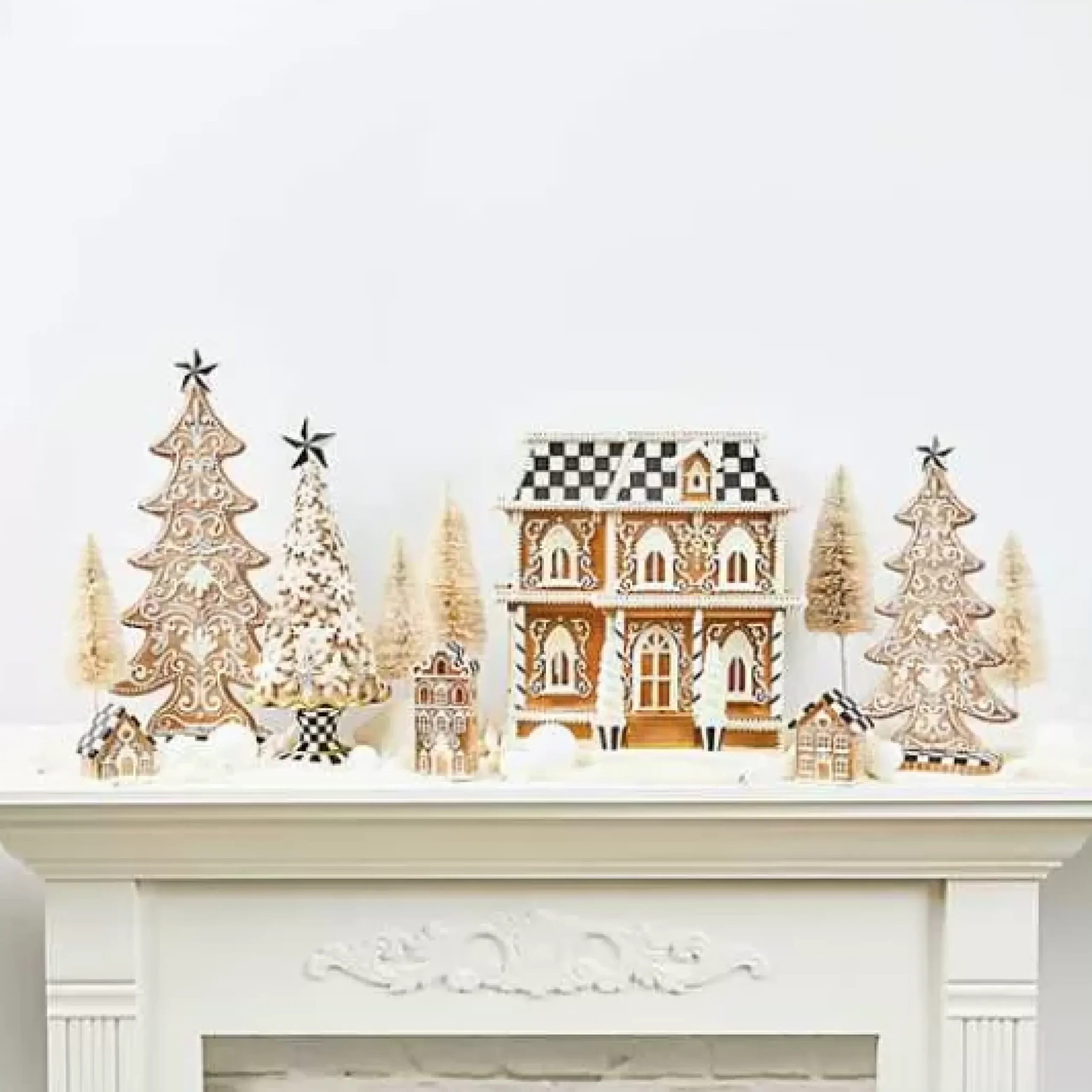 MacKenzie-Childs Gingerbread Illuminated House< Holiday|Room Accents