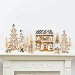 MacKenzie-Childs Gingerbread Illuminated Mini Houses, Set of 3< Holiday|Decor Sets