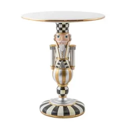MacKenzie-Childs Glam Up Buckingham Nutcracker Pedestal Platter< Holiday|Serveware