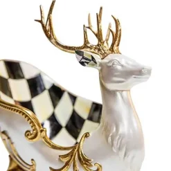 MacKenzie-Childs Glam Up Deer Sleigh< Holiday|Room Accents