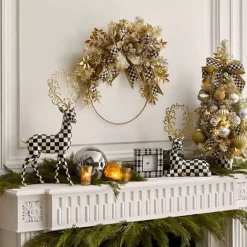 MacKenzie-Childs Glam Up Resting Deer< Holiday|Room Accents