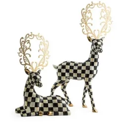 MacKenzie-Childs Glam Up Resting Deer< Holiday|Room Accents