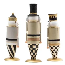 MacKenzie-Childs Glam Up Tin Nutcracker Figures, Set of 3< Holiday|Decor Sets