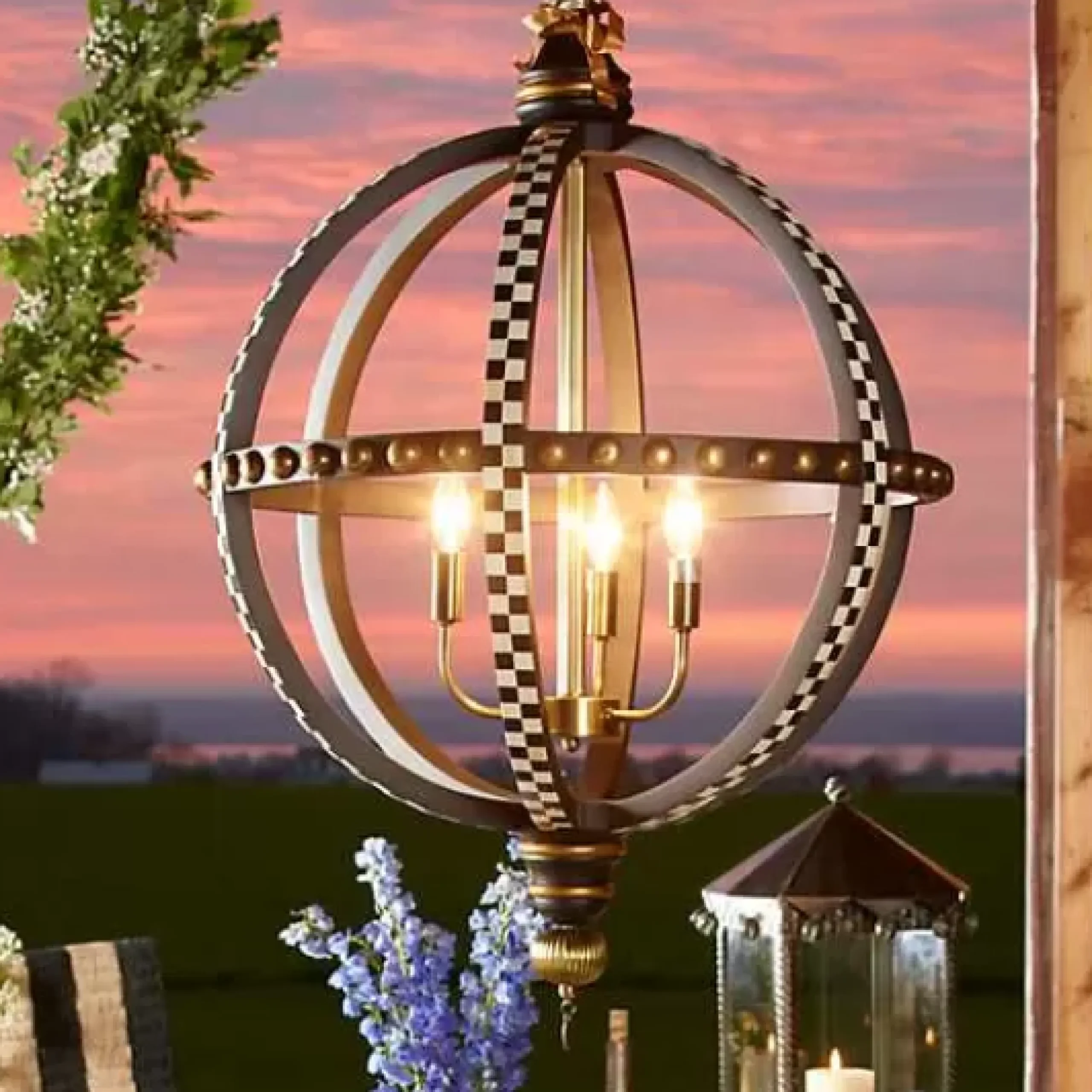 MacKenzie-Childs Globe Chandelier< Lighting