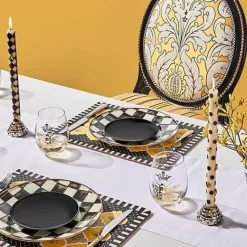 MacKenzie-Childs Gold Check Flatware 5-Piece Place Setting< Dinnerware & Flatware