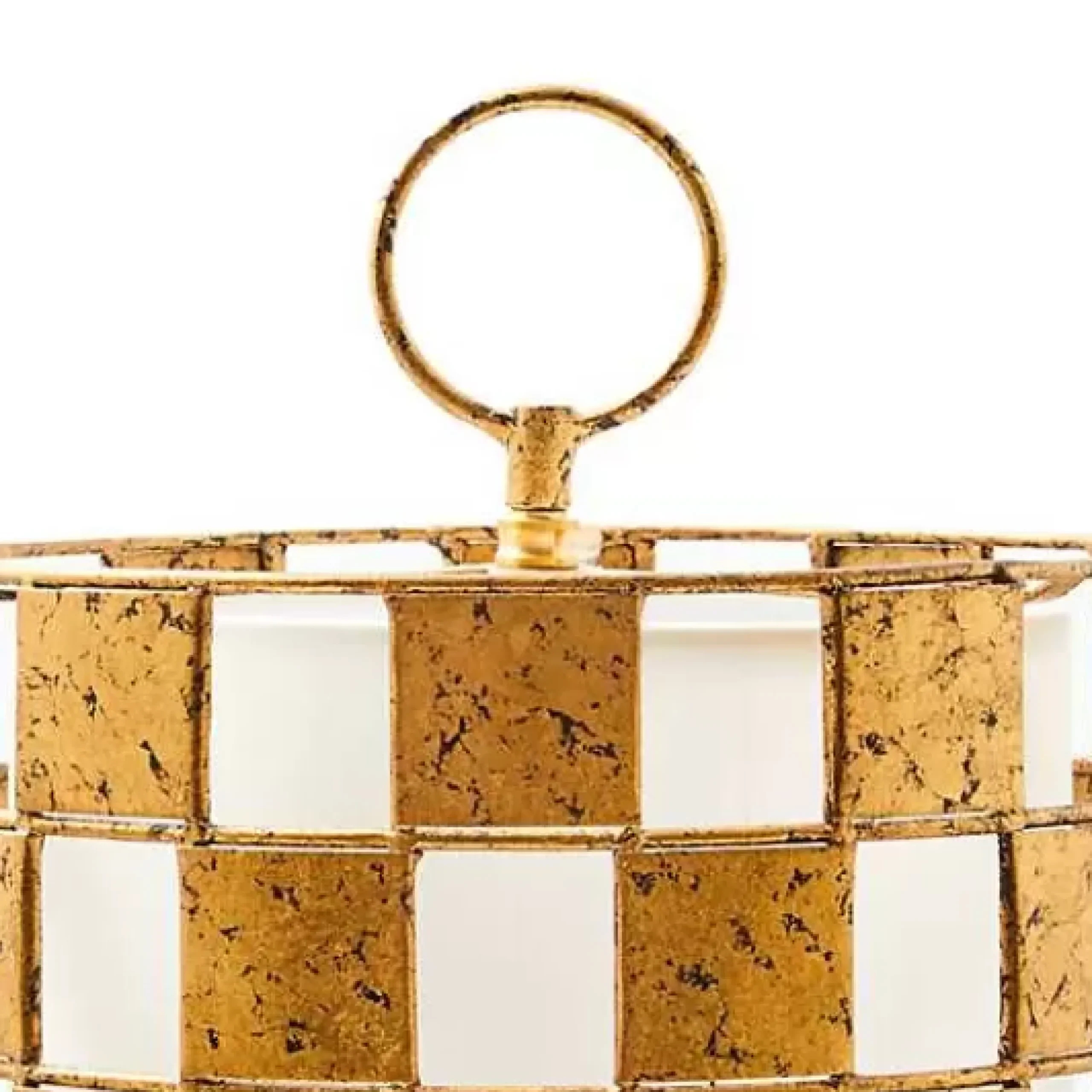 MacKenzie-Childs Golden Check Table Lamp< Lighting