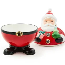MacKenzie-Childs Granny Kitsch Santa Cookie Jar< Holiday|Room Accents