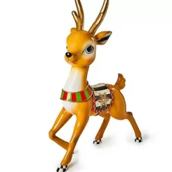 MacKenzie-Childs Granny Kitsch Stripe Trophy Deer< Outdoor