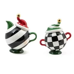 MacKenzie-Childs Granny Kitsch Tipsy Creamer Sugar Set< Holiday|Decor Sets