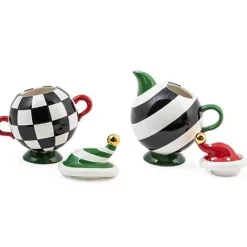 MacKenzie-Childs Granny Kitsch Tipsy Creamer  Sugar Set< Holiday|Decor Sets
