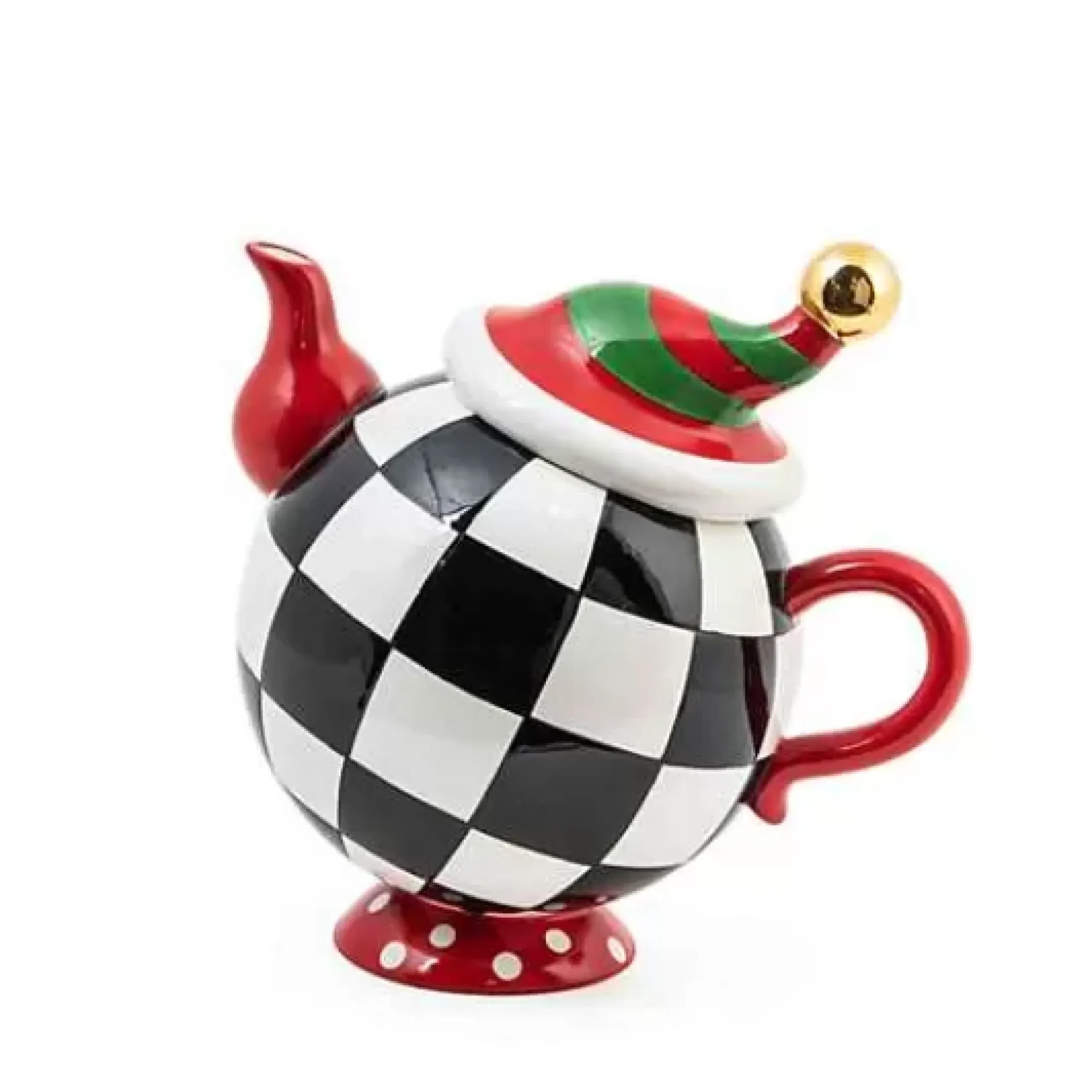MacKenzie-Childs Granny Kitsch Tipsy Teapot< Holiday|Tea Kettles