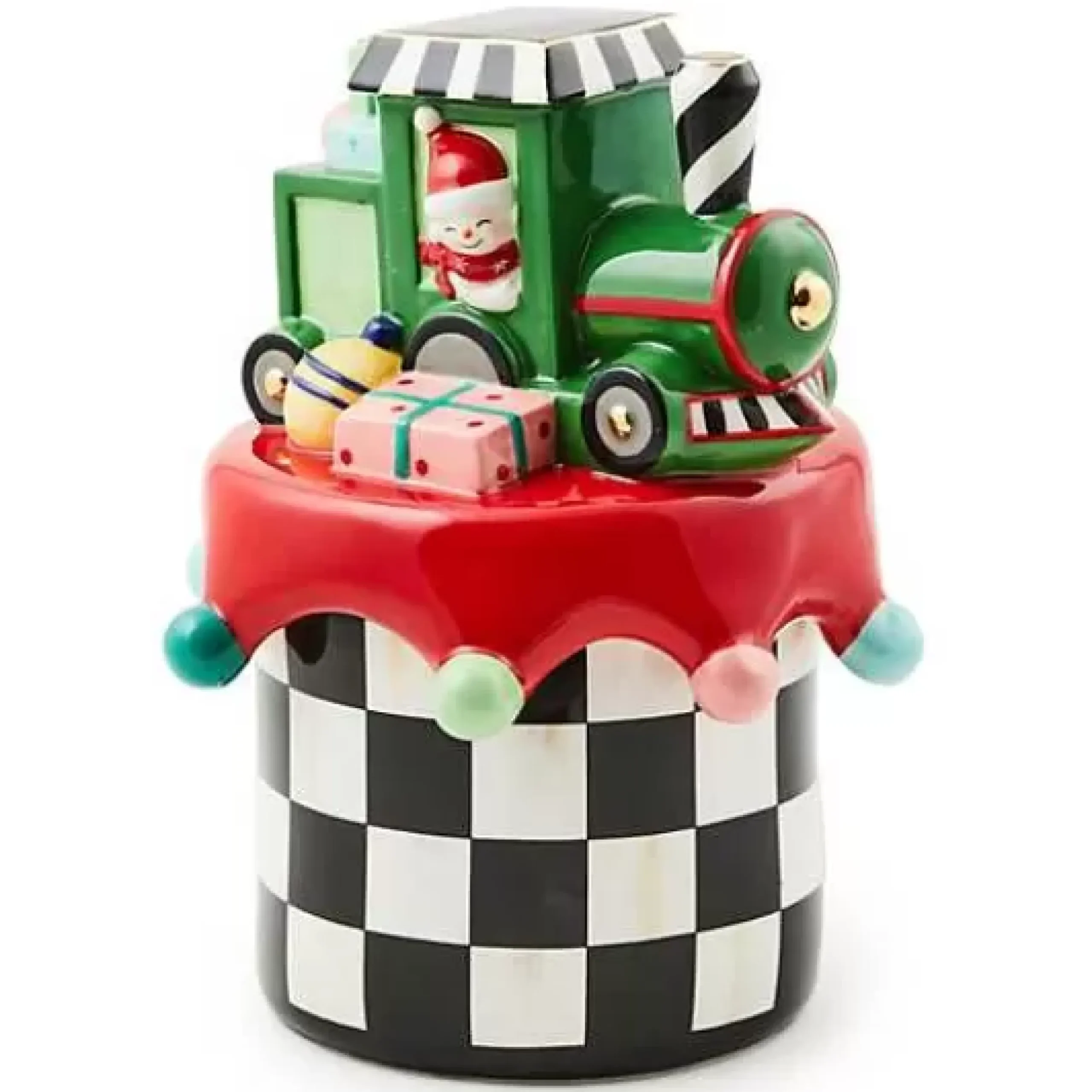 MacKenzie-Childs Granny Kitsch Train Lidded Dish< Holiday|Room Accents