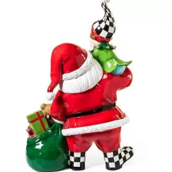 MacKenzie-Childs Granny Kitsch Trophy Santa  Elf< Holiday|Outdoor