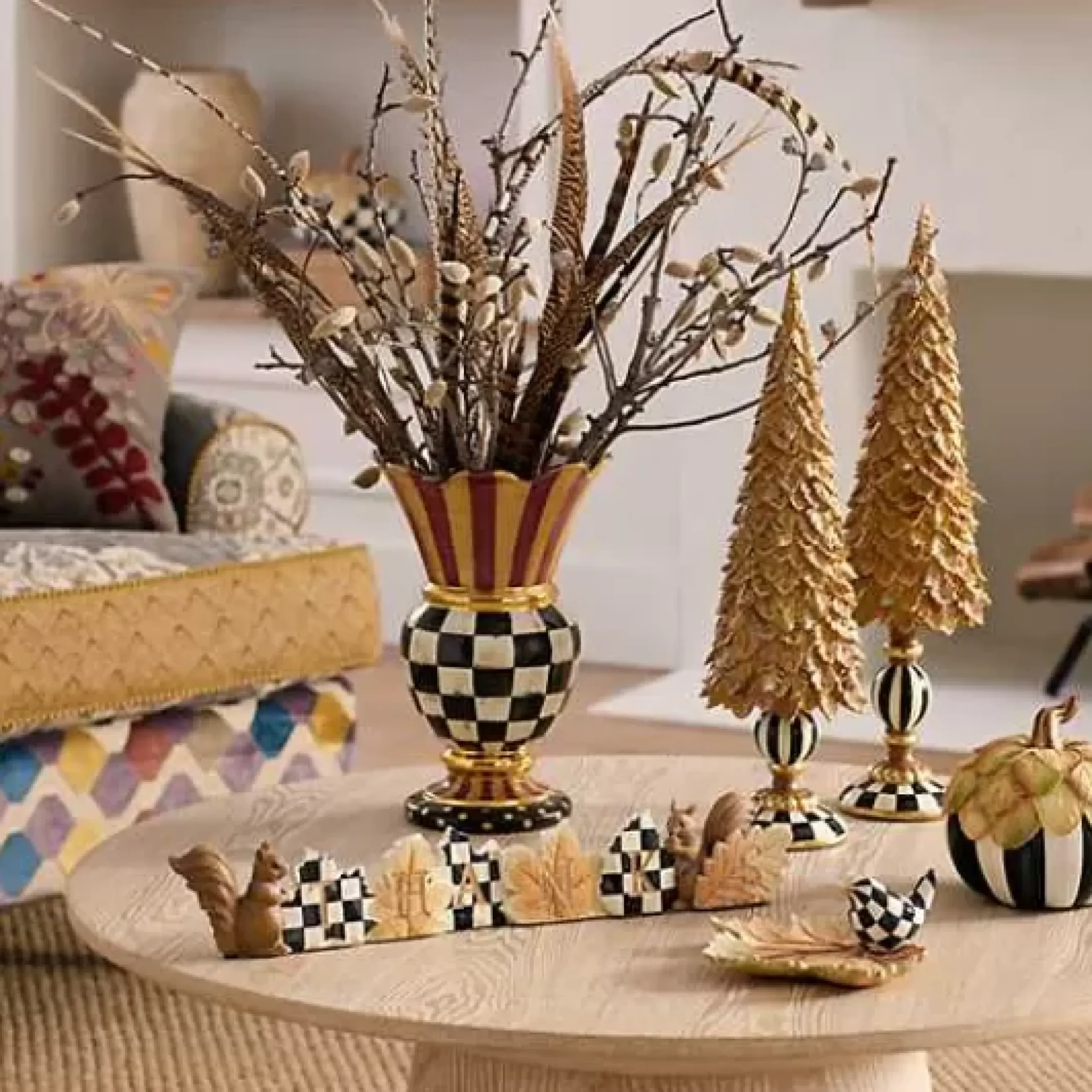 MacKenzie-Childs Great Vase< Room Accents|Fall Entertaining