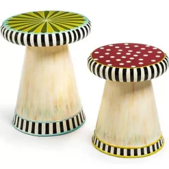 MacKenzie-Childs Green Large Outdoor Toadstool< Outdoor|Spring