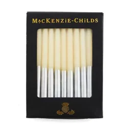 MacKenzie-Childs Hanukkah Silver Candle Set< Holiday|Candles & Fragrances