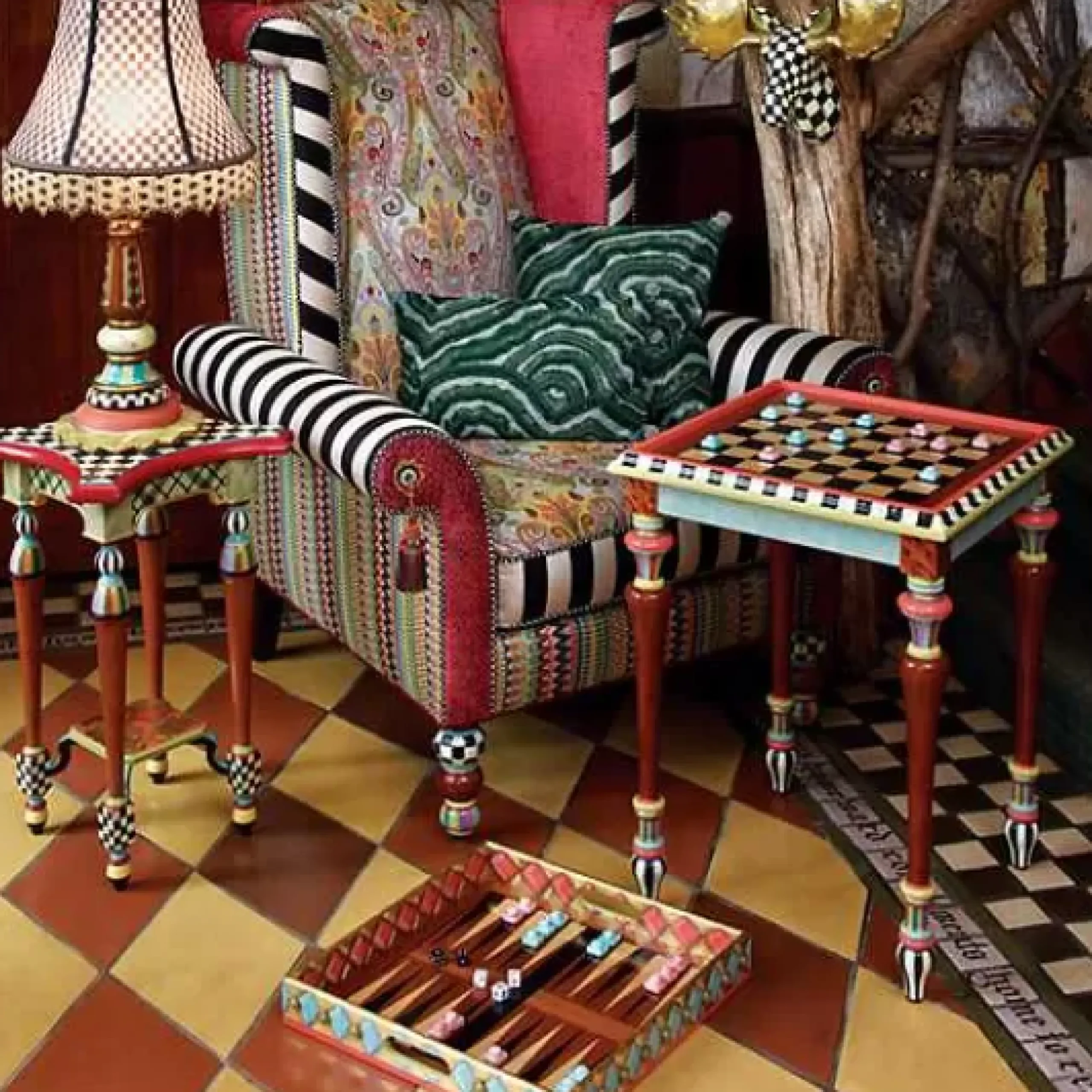 MacKenzie-Childs Highland Table Lamp< Room Accents|Lighting