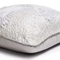 MacKenzie-Childs Holiday Swan Throw Pillow< Pillows, Throws, & Cushions