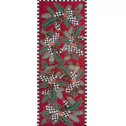 MacKenzie-Childs Holly Holiday Beaded Runner< Holiday|Table Accessories