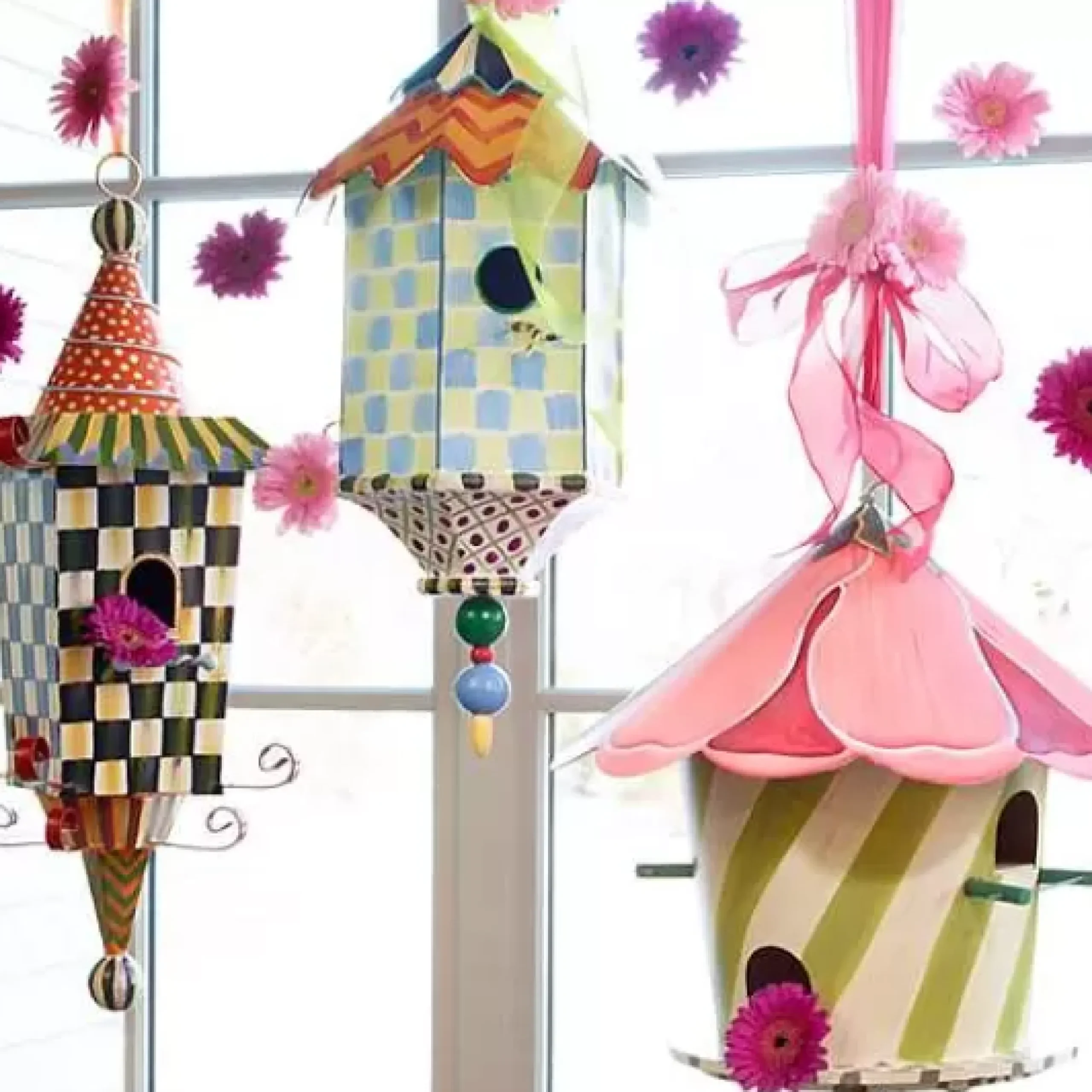 MacKenzie-Childs Hollyhock Birdhouse< Spring|Outdoor