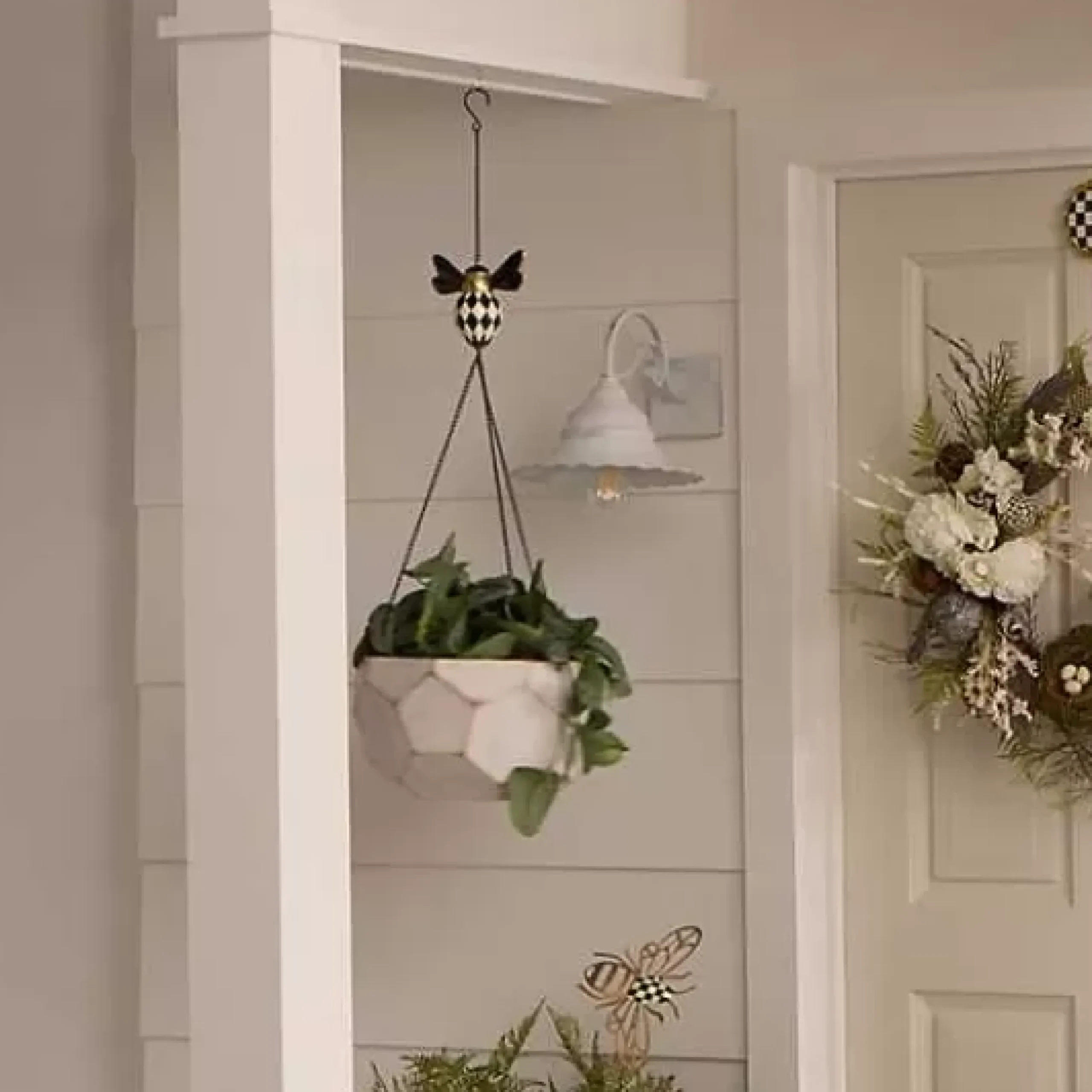MacKenzie-Childs Honeycomb Hanging Planter< Spring|Greenery & Florals